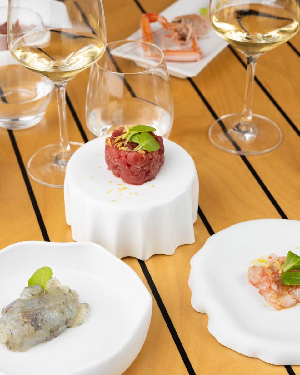 Tris di tartare — Il Gozzo, ristorante di pesce a Salerno