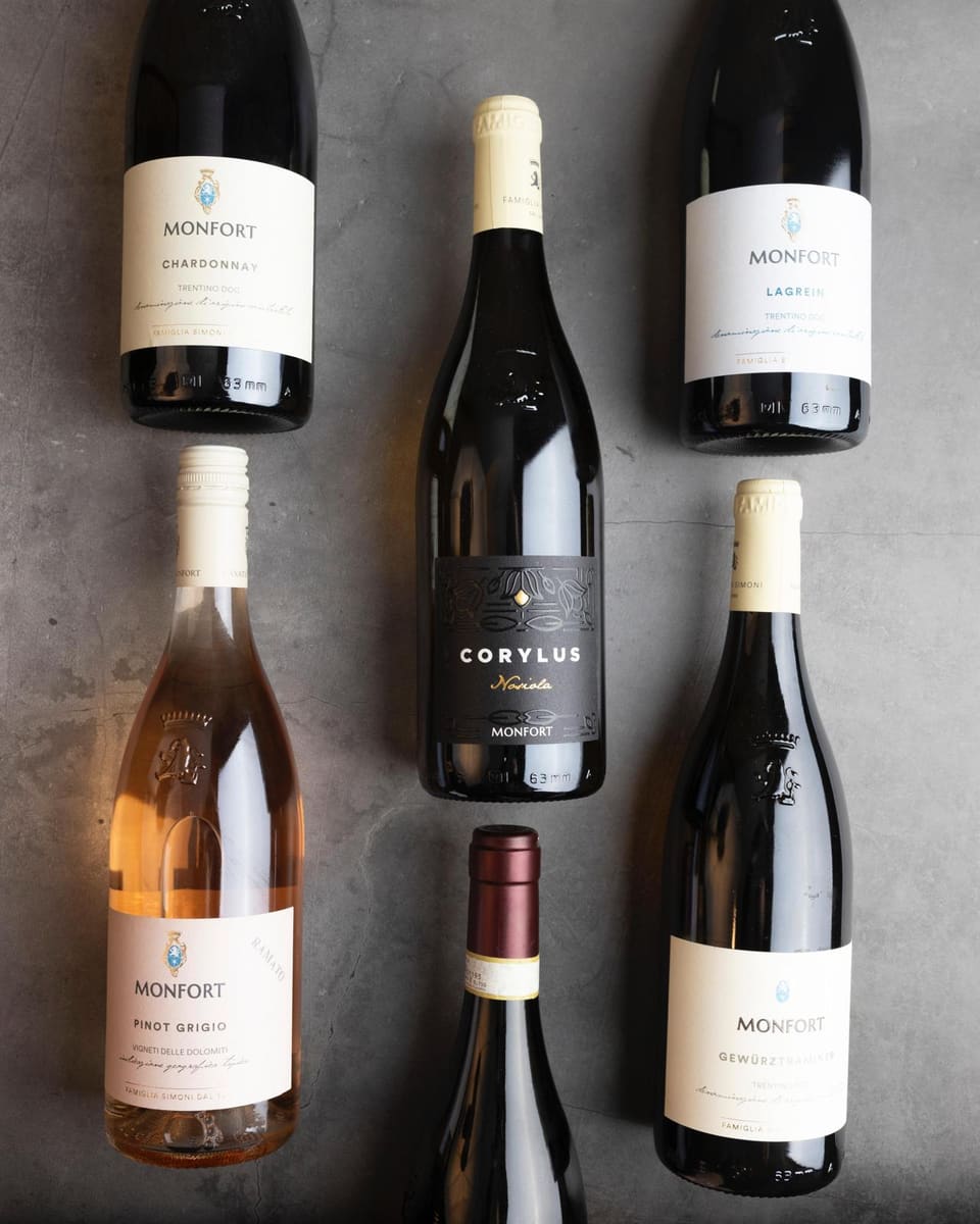 Selezione di vini bianchi italiani al Gozzo